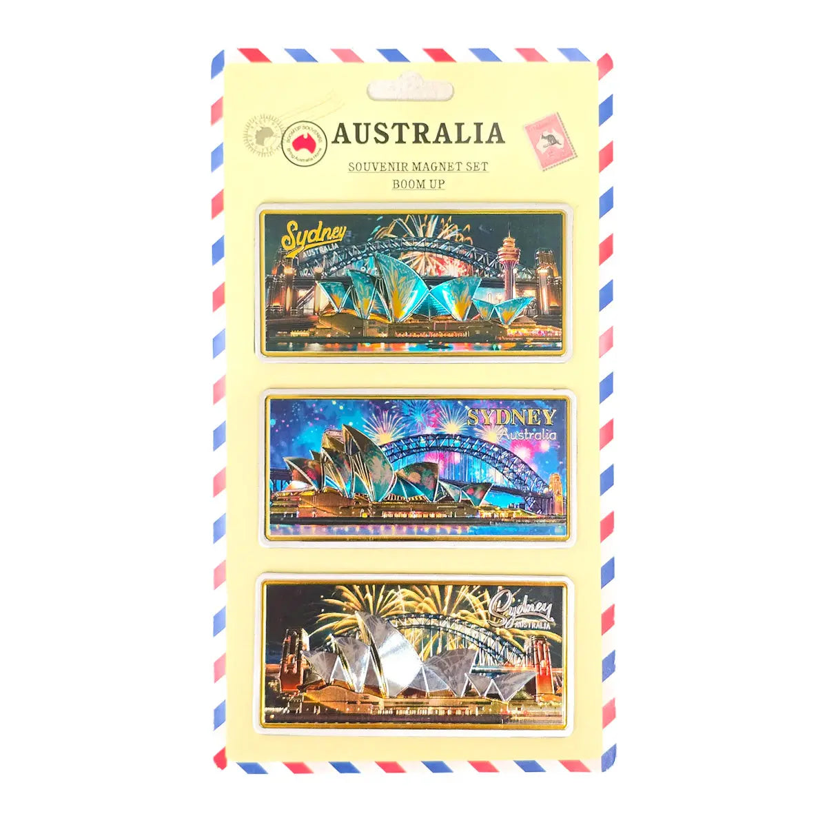 3-piece Sydney Fireworks Magnet Pack - Allanson Souvenirs