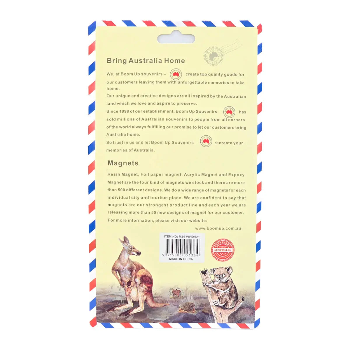 3-piece Sydney Fireworks Magnet Pack - Allanson Souvenirs