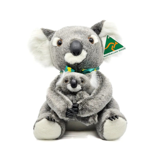 30cm Australian Made Koala with Baby - Allanson Souvenirs