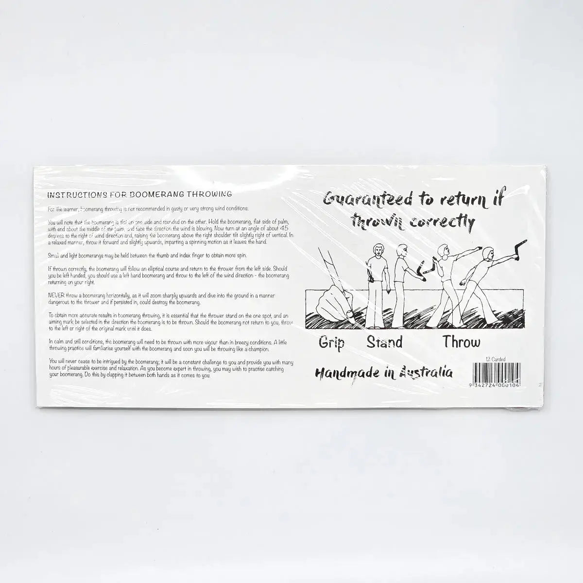 30cm Returning Boomerangs Allanson Souvenirs