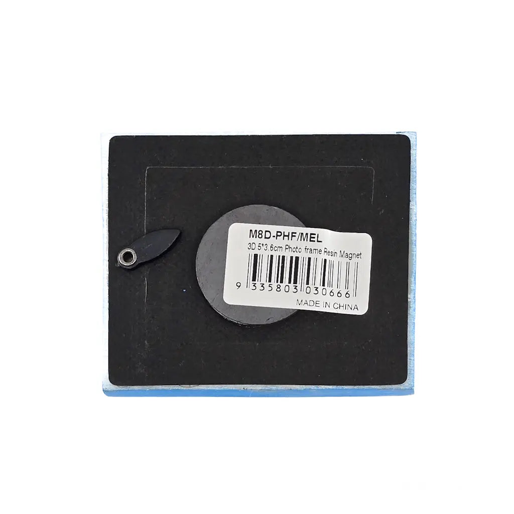 3D Melbourne Photo Frame Magnet - Back Allanson Souvenirs