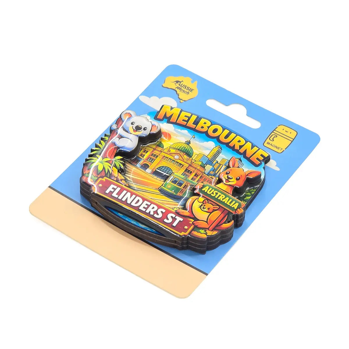 3D Wooden Melbourne Fridge Magnet - Allanson Souvenirs