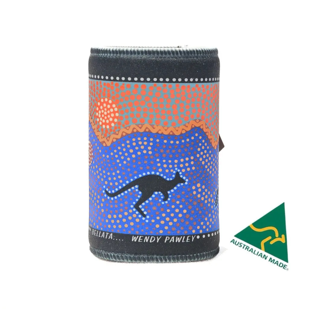 Bellata Stubby Holder| Aboriginal Design | Allanson Souvenirs