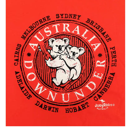 Adult Down Under Koala T-shirt - Allanson Souvenirs