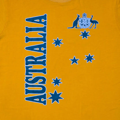Adult Gold Australian Coat of Arms T-Shirt - Allanson Souvenirs