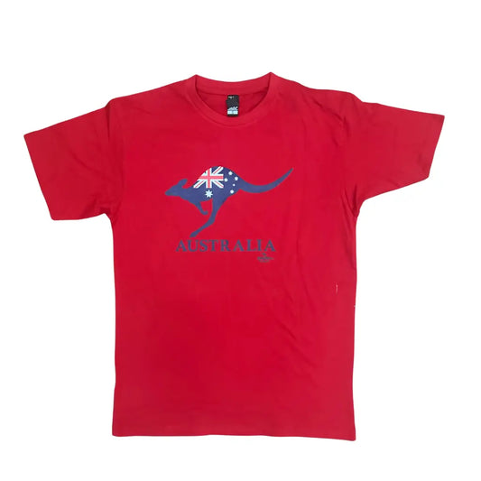 Adult Hopping Kangaroo Flag T-Shirt - Allanson Souvenirs