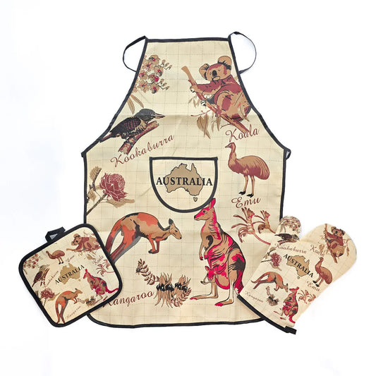 Australian Animal Apron Set - Allanson Souvenirs