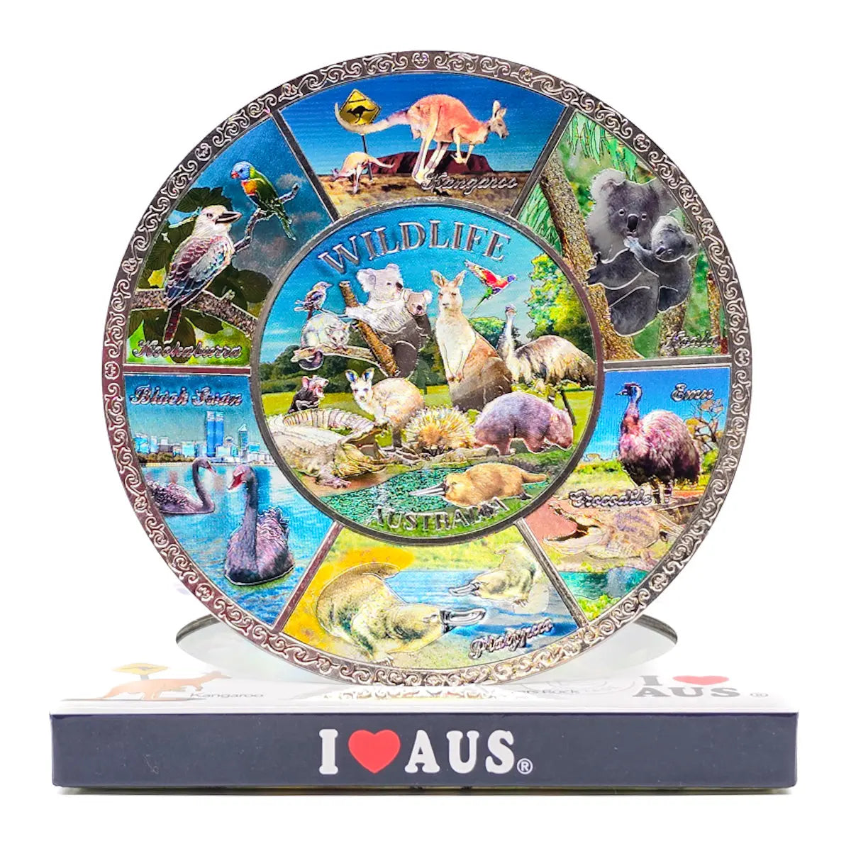 Australian Animal Souvenir Display Plate - Allanson Souvenirs
