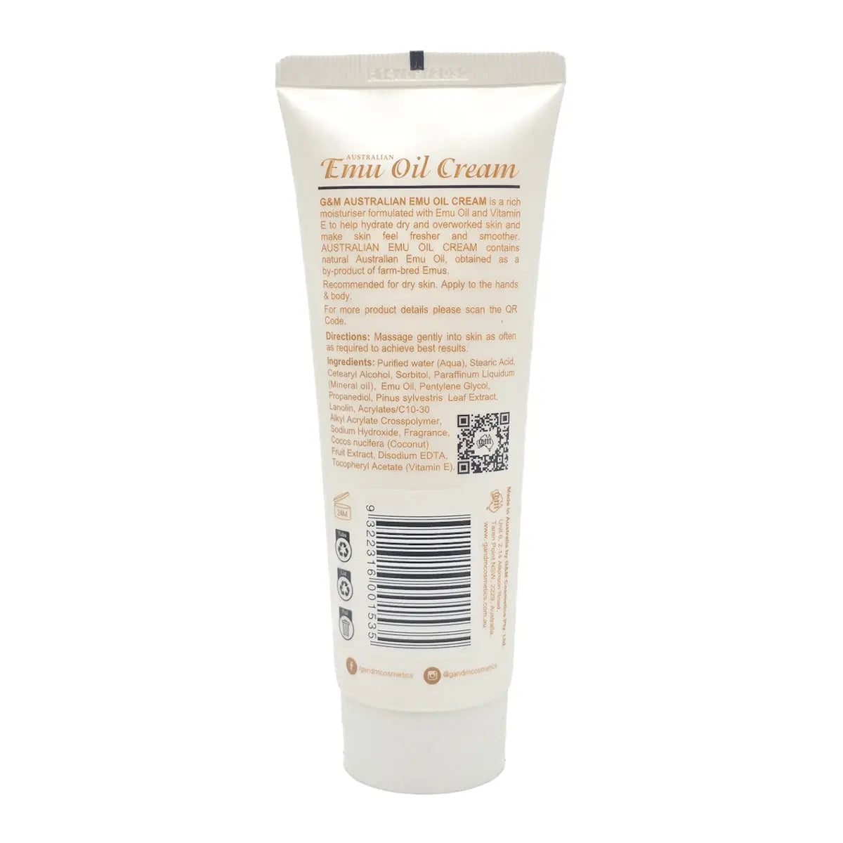 Australian Emu Oil Cream 100mg - Allanson Souvenirs