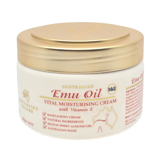 Australian Emu Oil Moisturising Cream 250g - Allanson Souvenirs