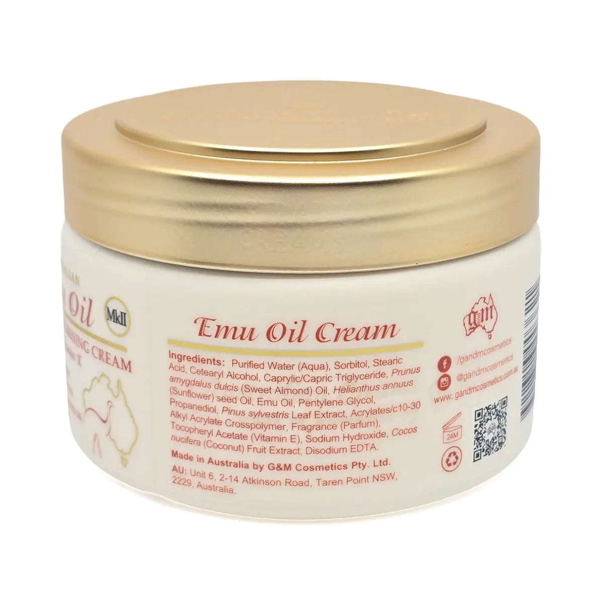 Australian Emu Oil Moisturising Cream 250g - Allanson Souvenirs