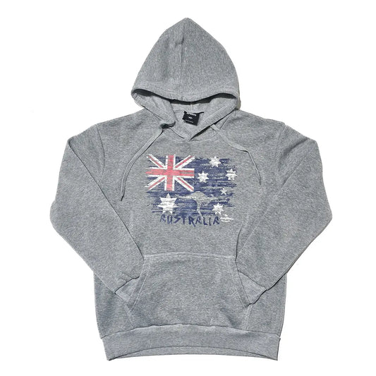 Australian Flag Kangaroo Hoodie - Allanson Souvenirs