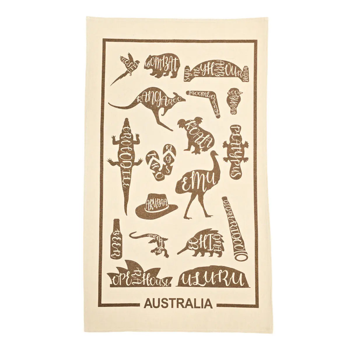Australian Icons Tea Towel Allanson Souvenirs