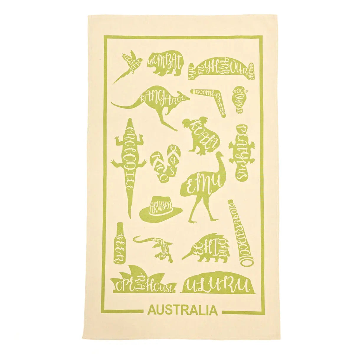 Australian Icons Tea Towel Allanson Souvenirs