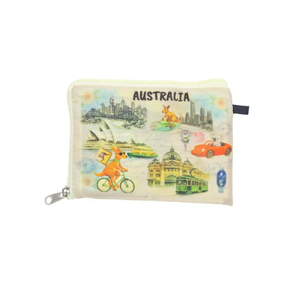 Australian Landmarks Small Foldable Shopping Bag - Allanson Souvenirs