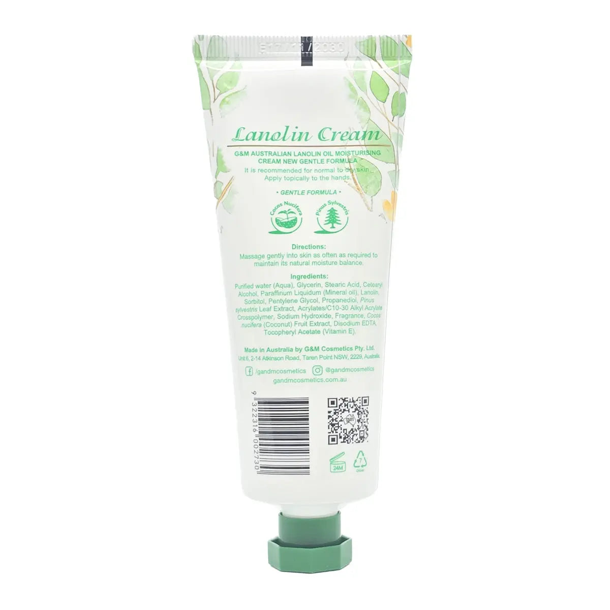 Australian Lanolin Cream Gentle Formula 70mg - Allanson Souvenirs