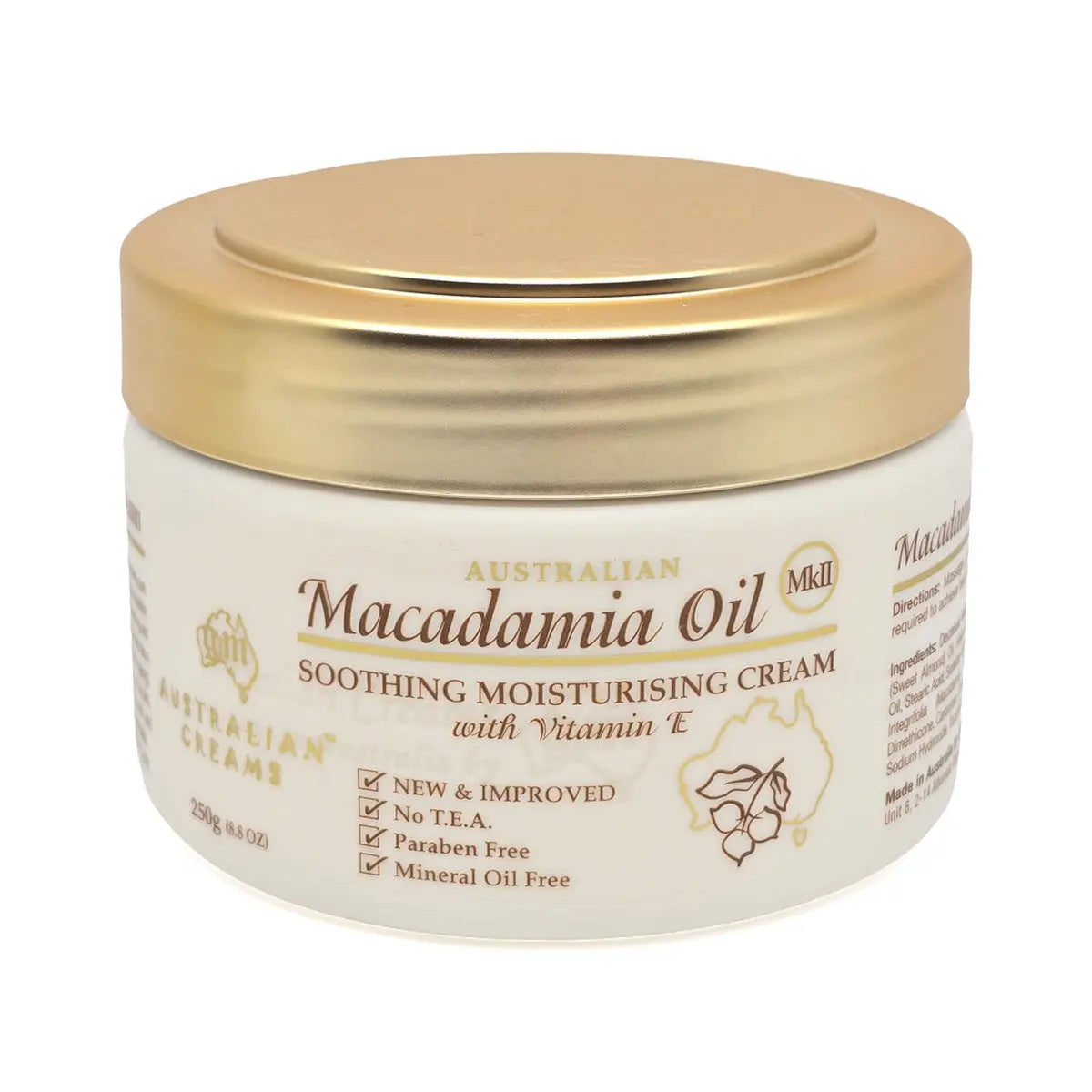 Australian Macadamia Oil Moisturising Cream 250g - Allanson Souvenirs