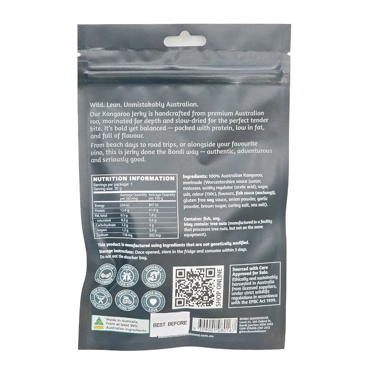 Australian Made Kangaroo Jerky 30g - Allanson Souvenirs