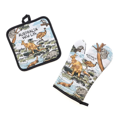 Australian Wildlife Apron Set - Allanson Souvenirs