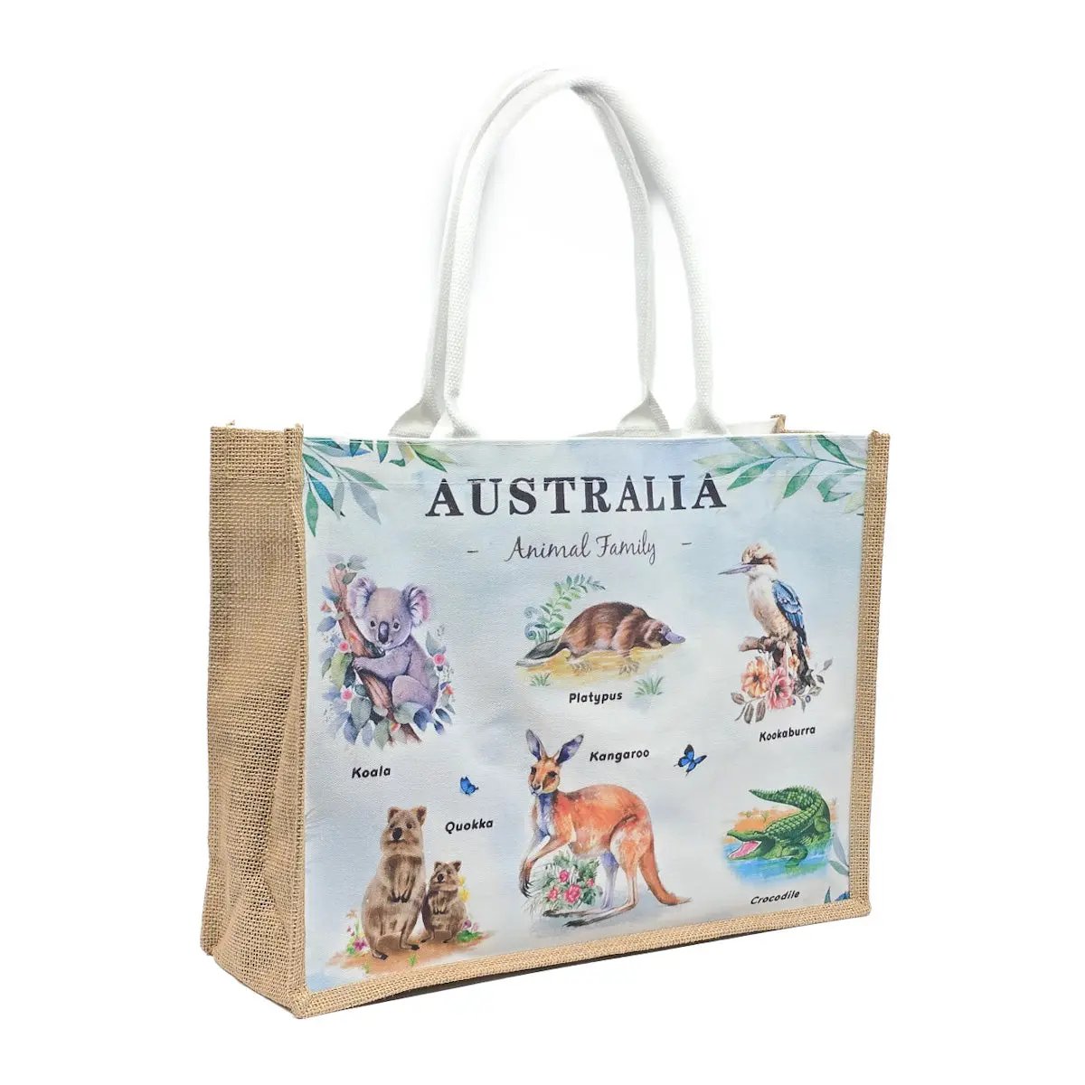 Baby Blue Wildlife Premium Shopping Tote - Allanson Souvenirs