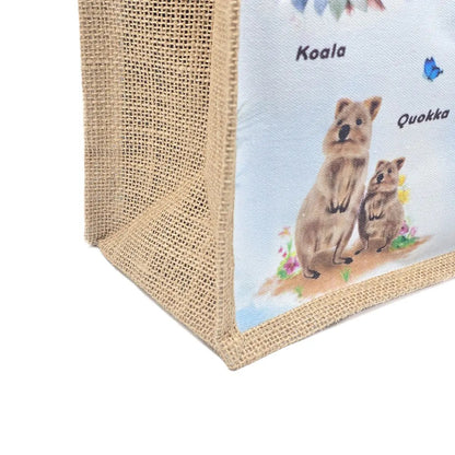 Baby Blue Wildlife Premium Shopping Tote - Allanson Souvenirs