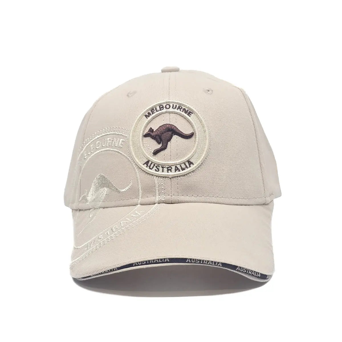 Beige Round Melbourne Baseball Cap - Allanson Souvenirs