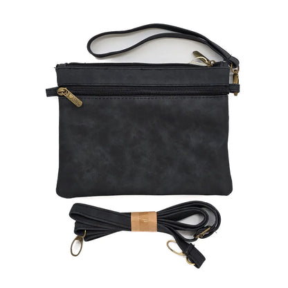 Black Clutch Suede Travel Bag Allanson Souvenirs