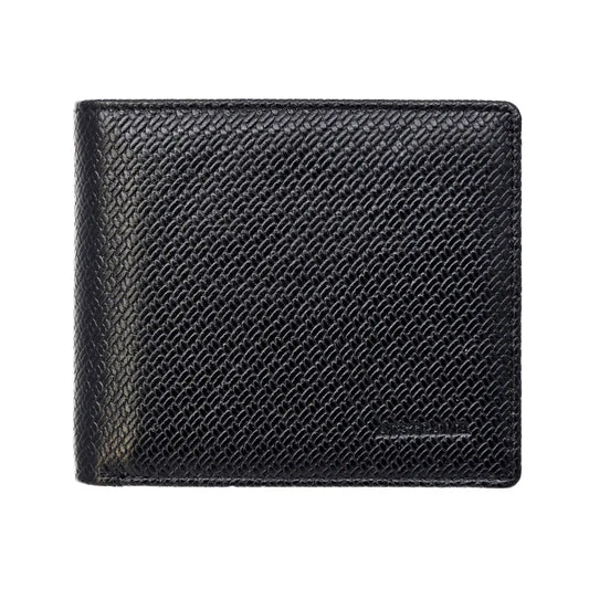 Black Genuine Leather RFID Mens Wallet - Allanson Souvenirs
