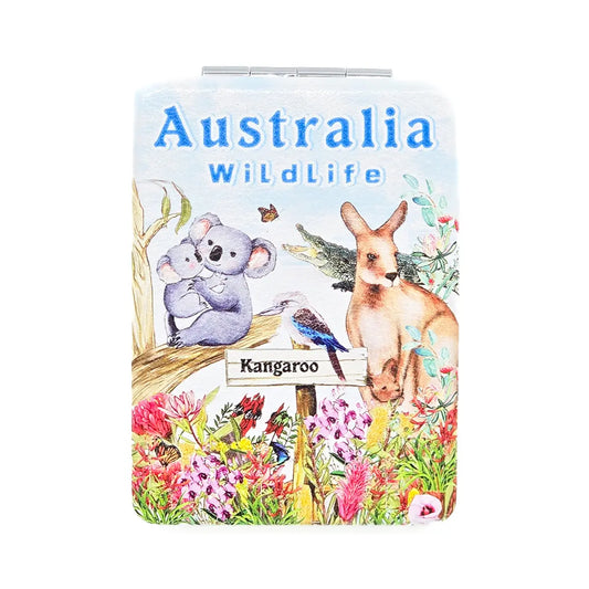 Blue Aussie Animals Compact Mirror - Allanson Souvenirs