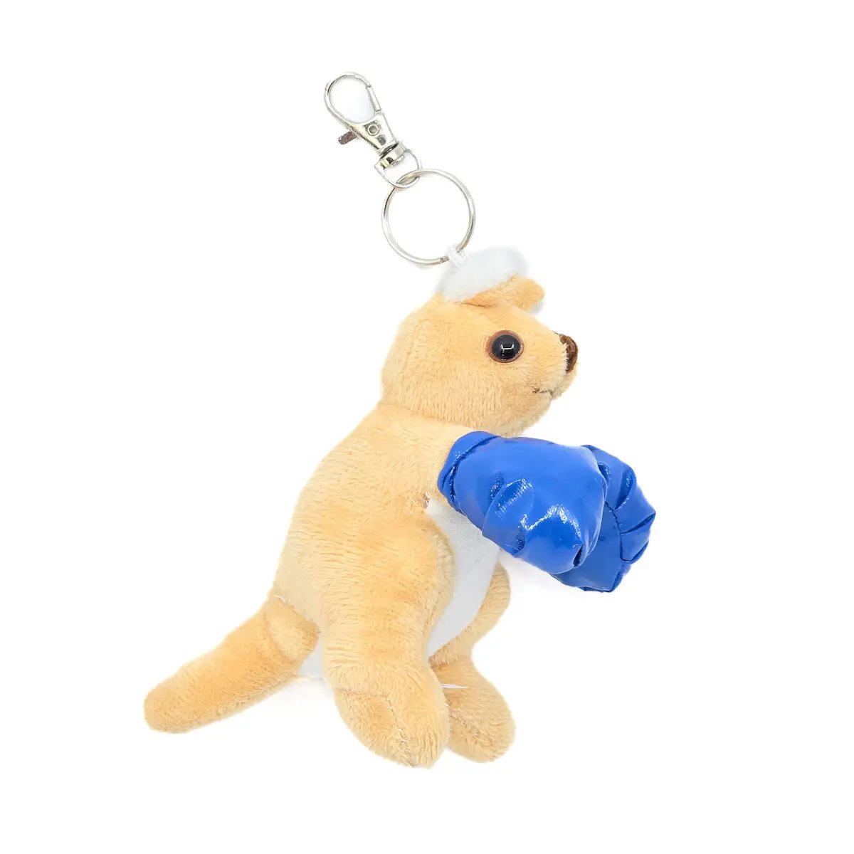 Blue Boxing Kangaroo Keyring - Allanson Souvenirs 