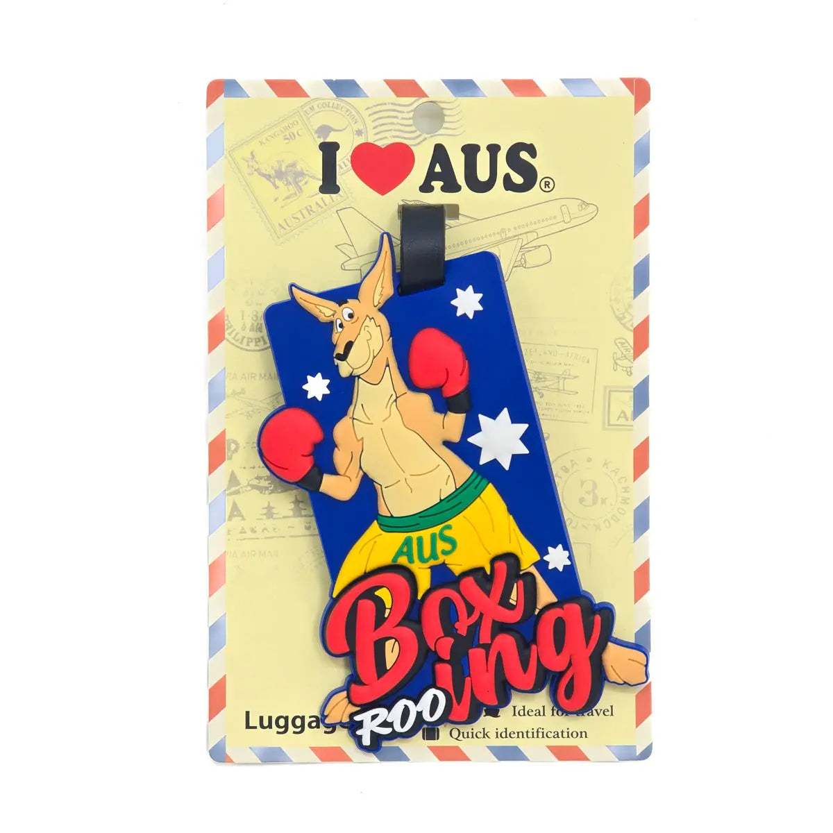 Boxing Kangaroo Luggage Tags Allanson Souvenirs