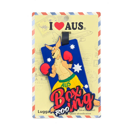 Boxing Kangaroo Luggage Tags Allanson Souvenirs