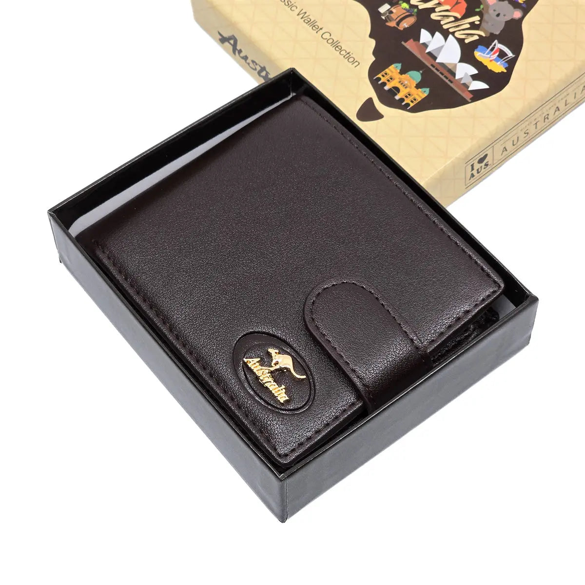 Brown Mens Leather Wallet - Allanson Souvenirs