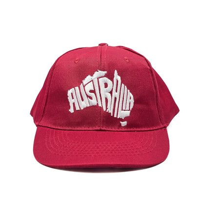 Burgundy Australia Lightweight Baseball Cap - Allanson Souvenirs