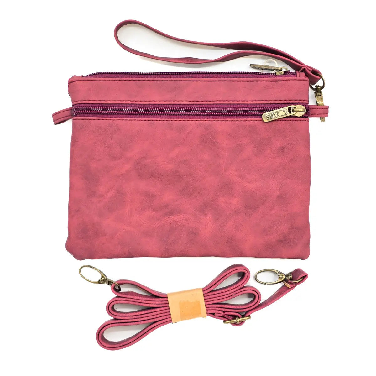 Burgundy Clutch Suede Travel Bag Allanson Souvenirs