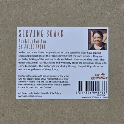 Bush Tucker Tan Chopping Board - Allanson Souvenirs