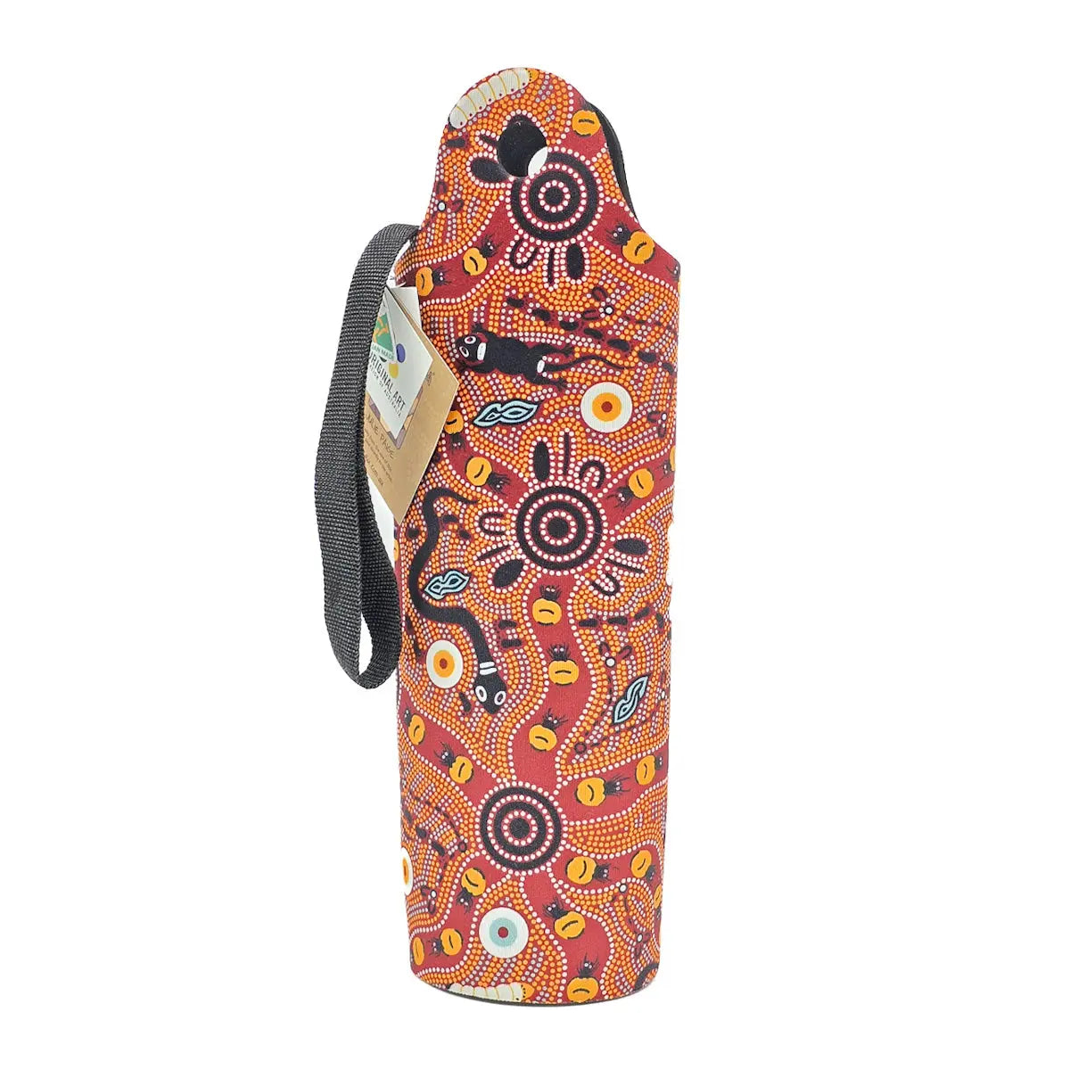 Bush Tucker Tan Wine Bottle Holder - Allanson Souvenirs