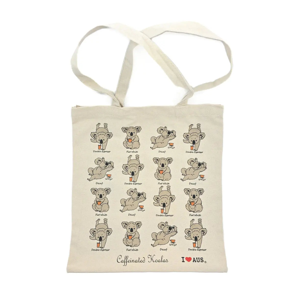 Caffeinated Koala Canvas Tote Bags Allanson Souvenirs