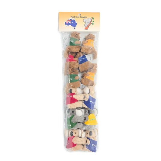 Clip On Koala and Kangaroo Keychains - Allanson Souvenirs