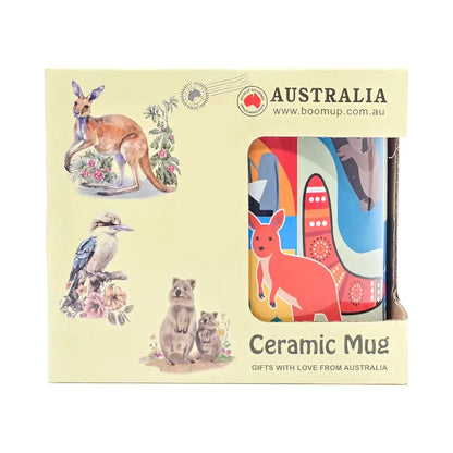 Colourful Australian Icons Coffee Mug - Allanson Souvenirs