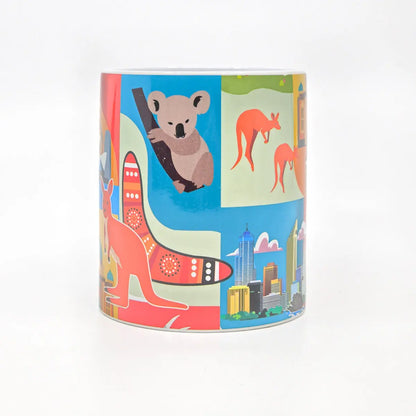 Colourful Australian Icons Coffee Mug - Allanson Souvenirs
