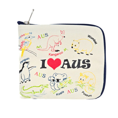 Cute Animal Art Foldable Shopping Bag Allanson Souvenirs