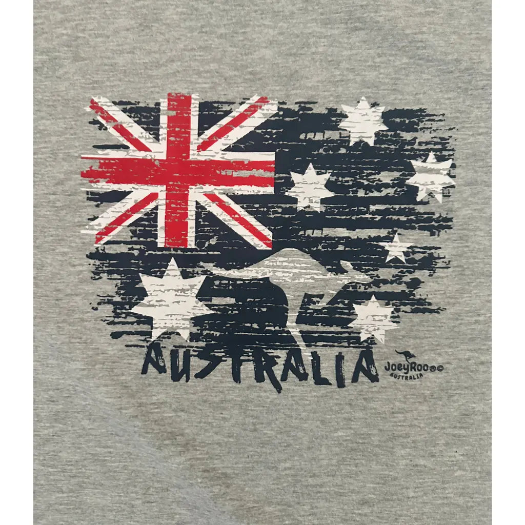 Distressed Australian Flag T-Shirt - Allanson Souvenirs