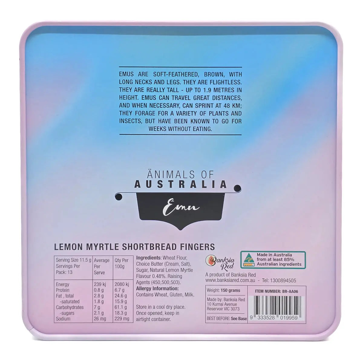 Emu Biscuit Tin - Allanson Souvenirs