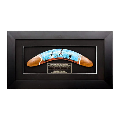 Framed Authentic Hand-Painted Boomerang - Allanson Souvenirs