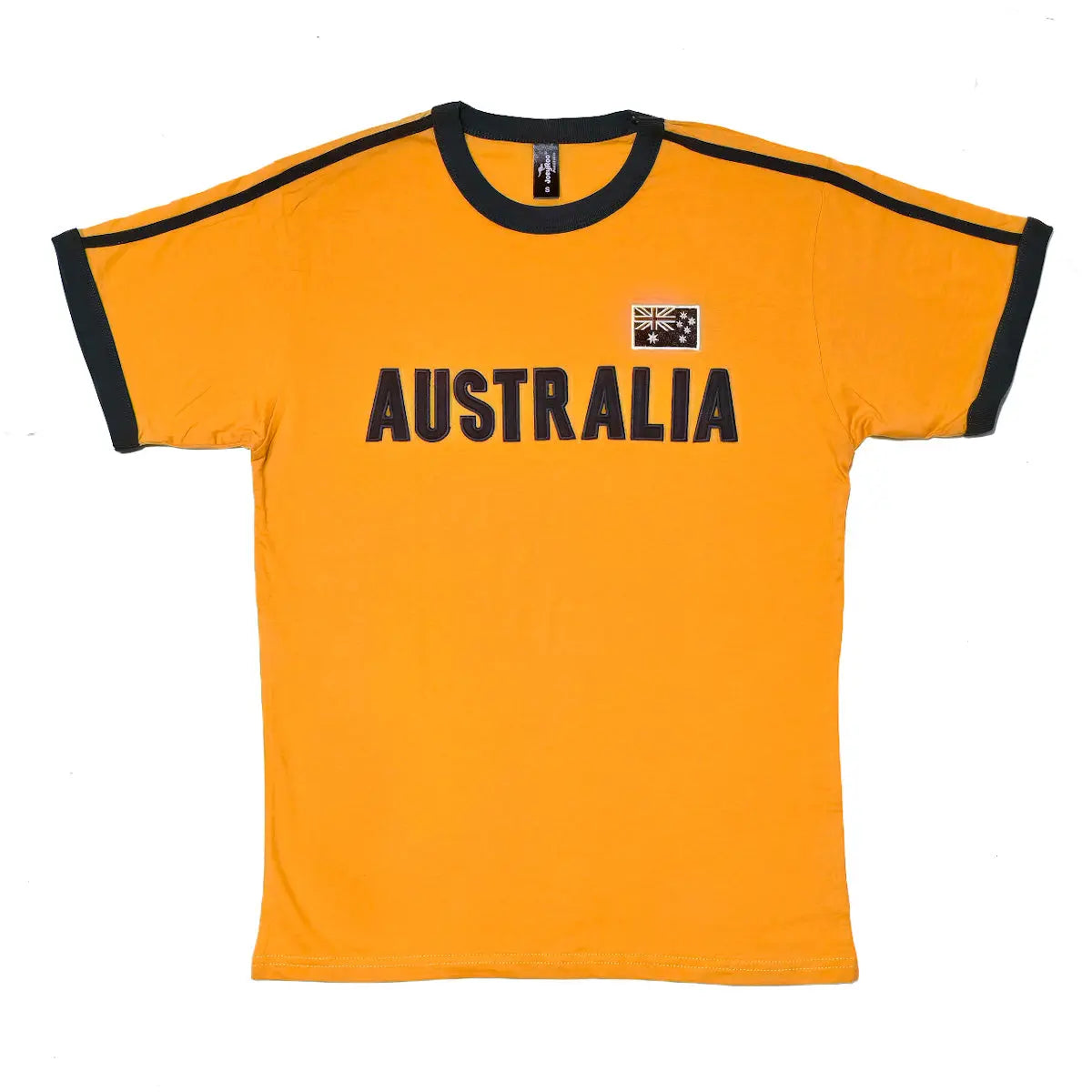 Gold Australia Stripe Adult T-Shirt - Allanson Souvenirs