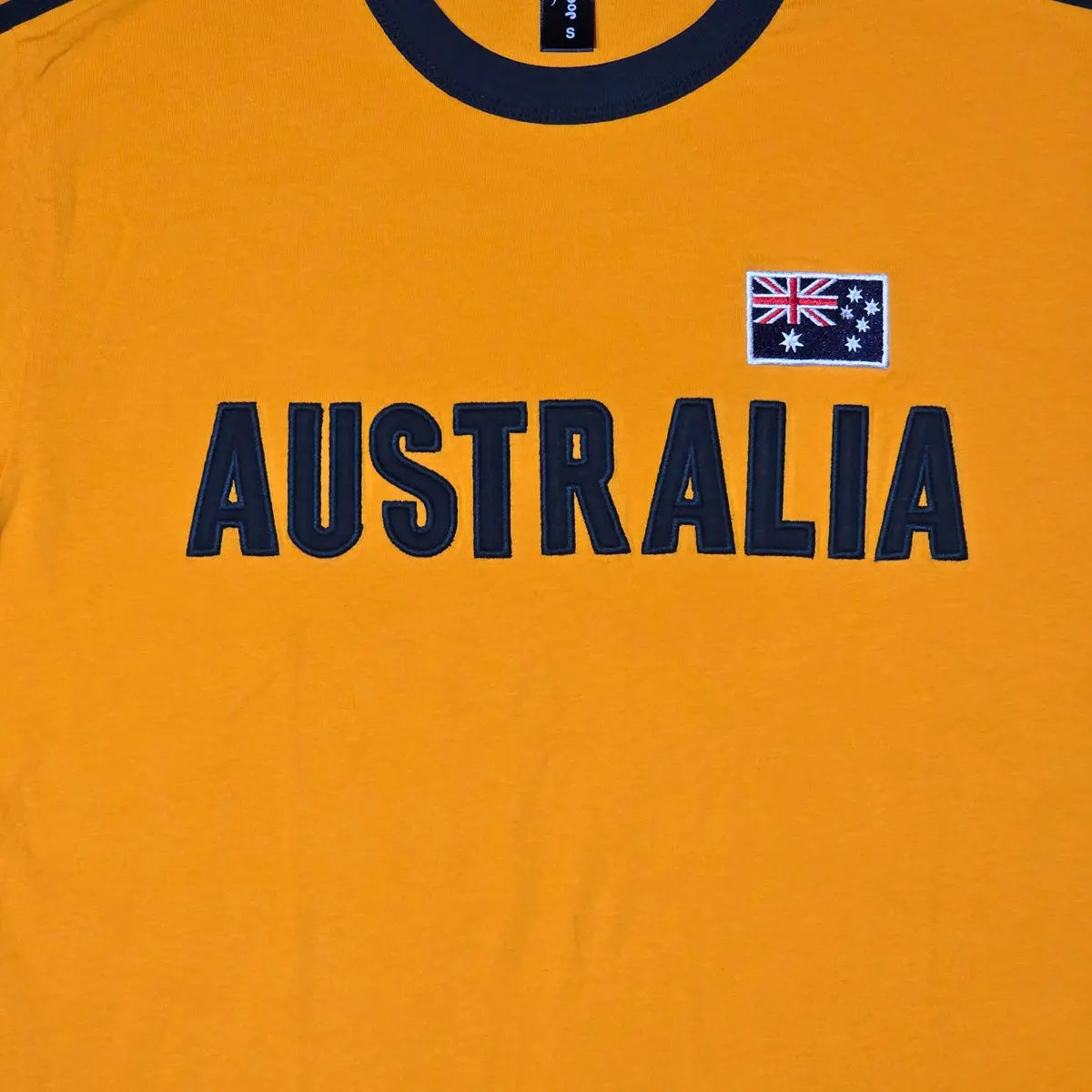 Gold Australia Stripe Adult T-Shirt - Allanson Souvenirs