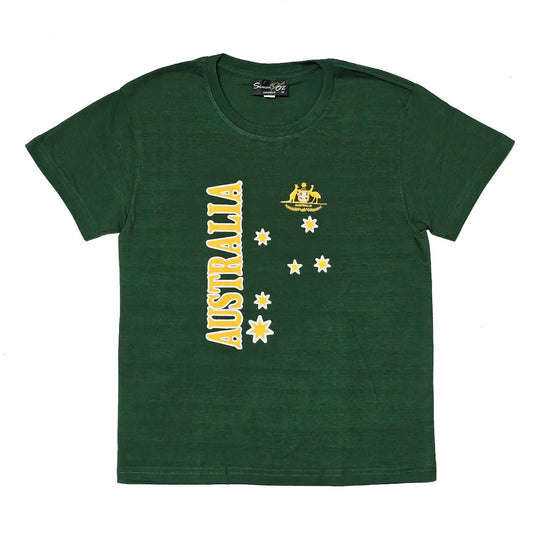 Green Australian Coat of Arms Kids T-shirt - Allanson Souvenirs