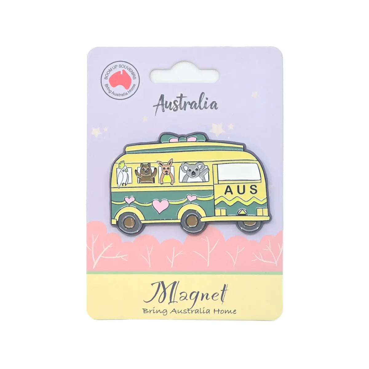 Green Bus Quality Metal Magnet - Allanson Souvenirs