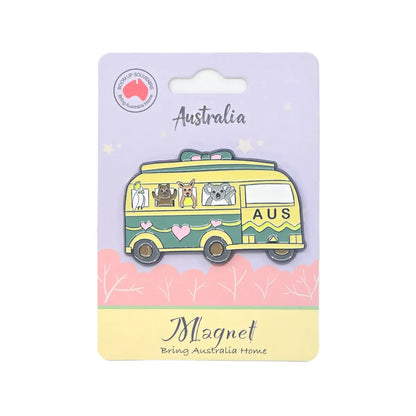 Green Bus Quality Metal Magnet - Allanson Souvenirs